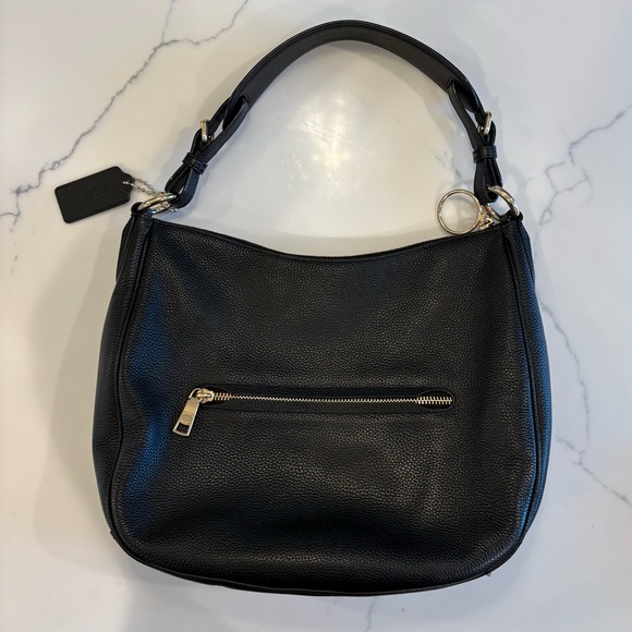 Authentic Black Leather Coach Bag - Picture 3 of 16